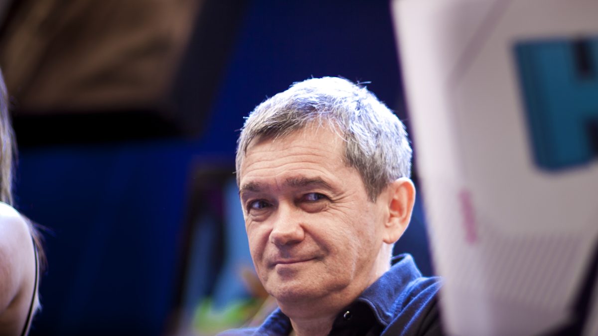O apresentador Serginho Groisman na gravação do Altas Horas, da TV Globo, em 2012