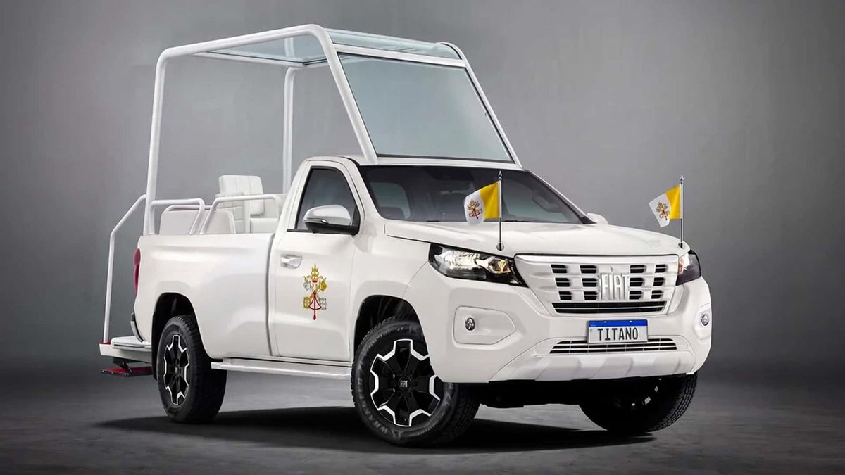 Fiat Titano do papa tem cabine que você não encontra nas lojas; veja as mudanças