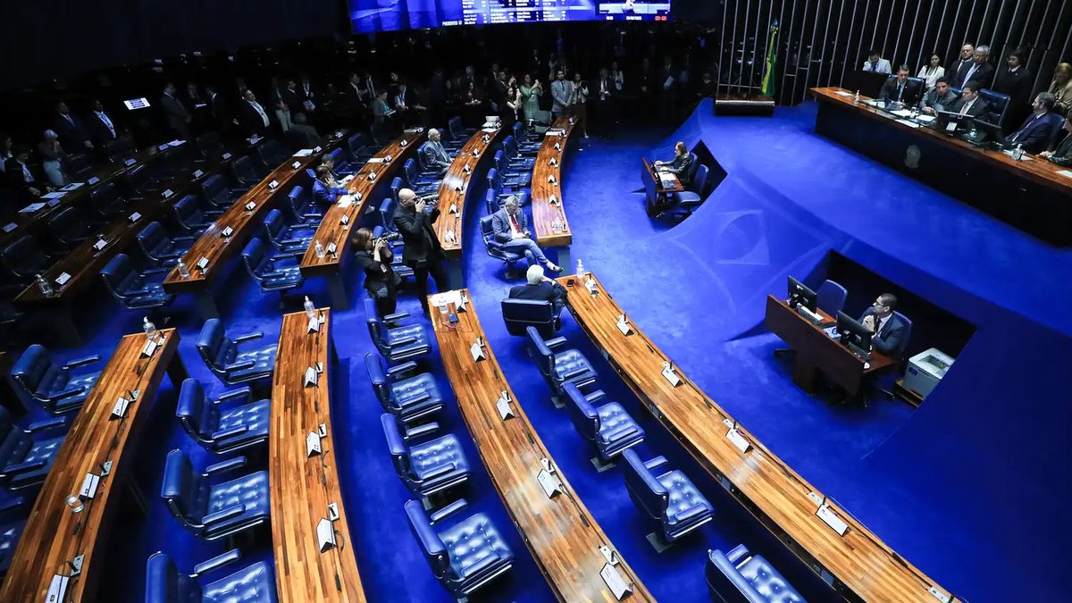 Plenário do Senado Federal durante sessão em Brasília